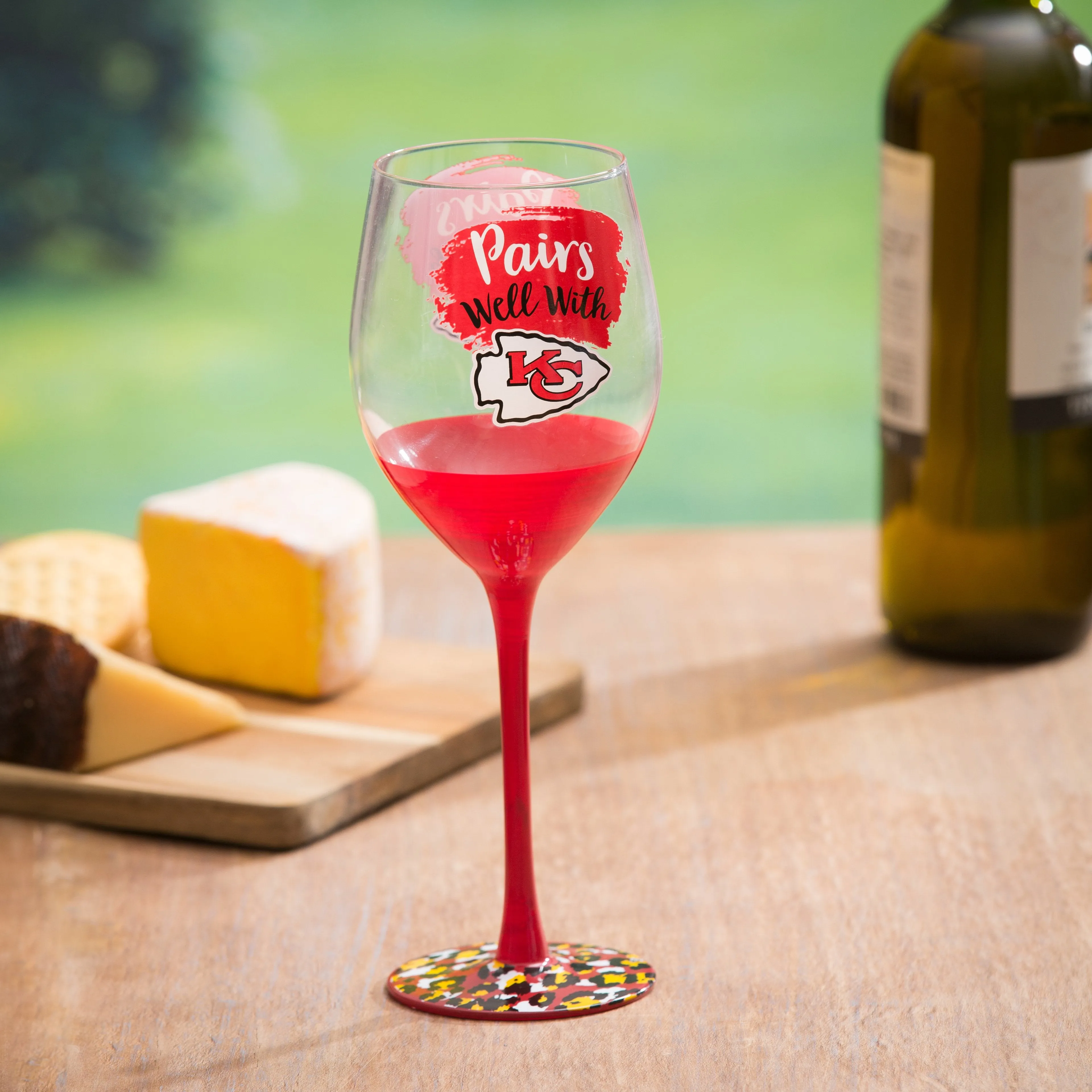 Kansas City Chiefs, 17oz Boxed Stemware,3cwg3815
