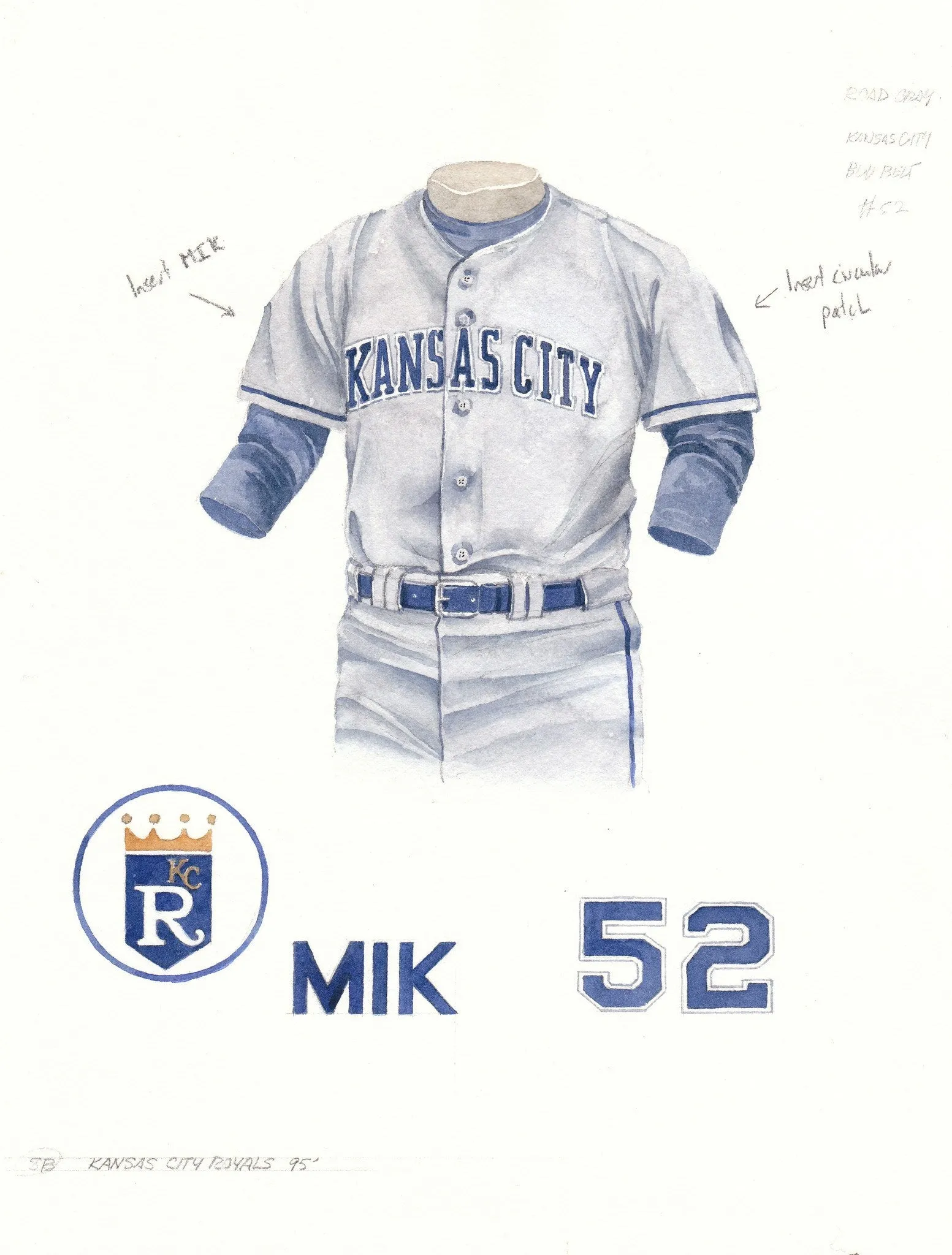 Kansas City Royals 1995 Grey