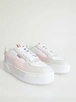 Karmen Rebelle Platform Sneaker - White/Pink