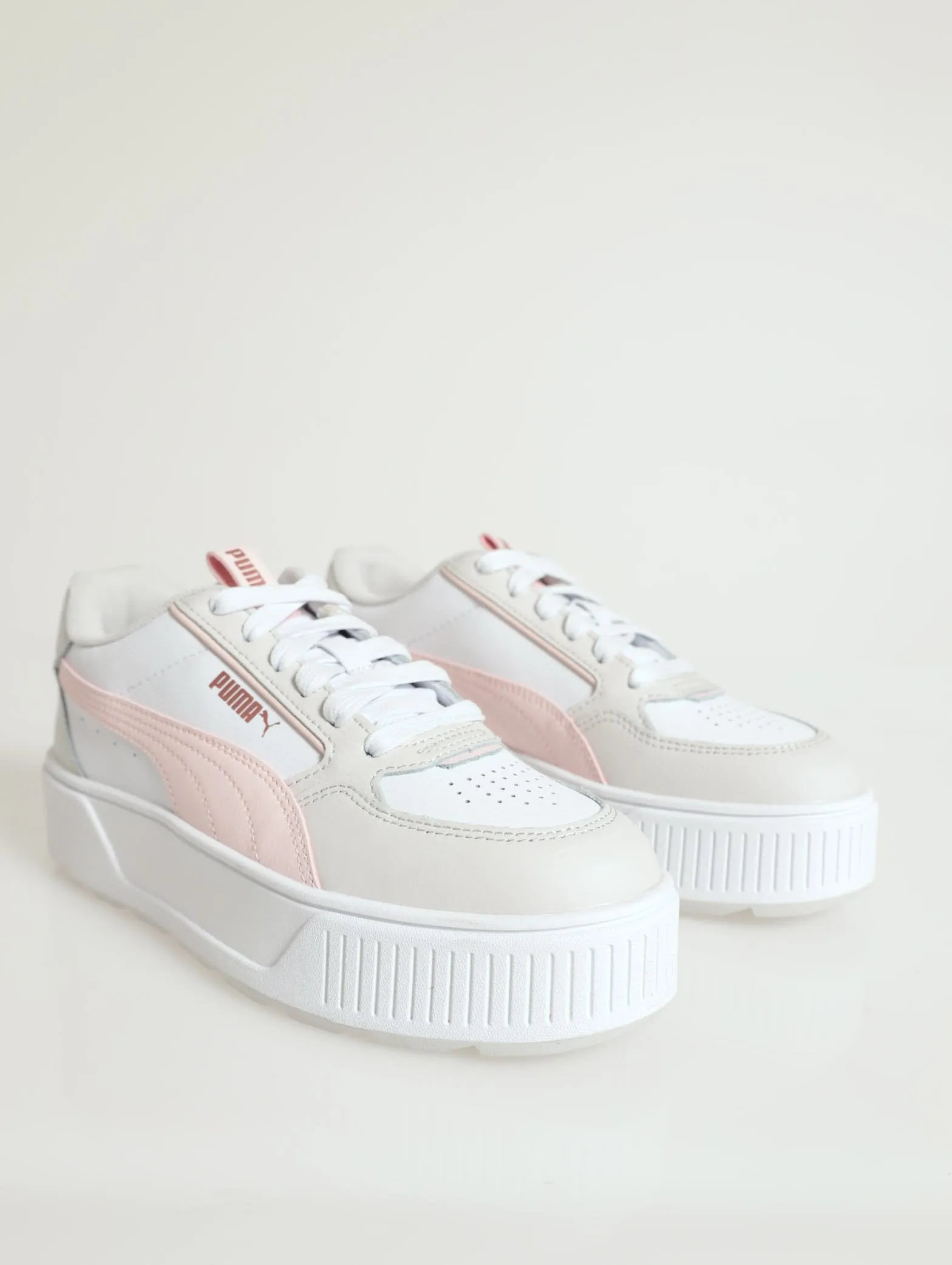 Karmen Rebelle Platform Sneaker - White/Pink