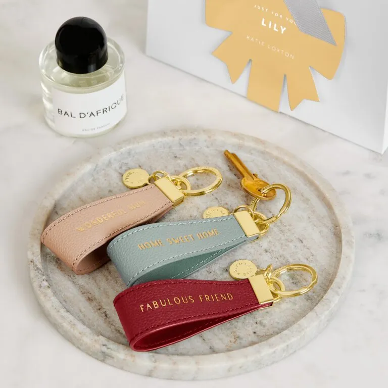 Katie Loxton Sage Home Sweet Home Loop Keyring