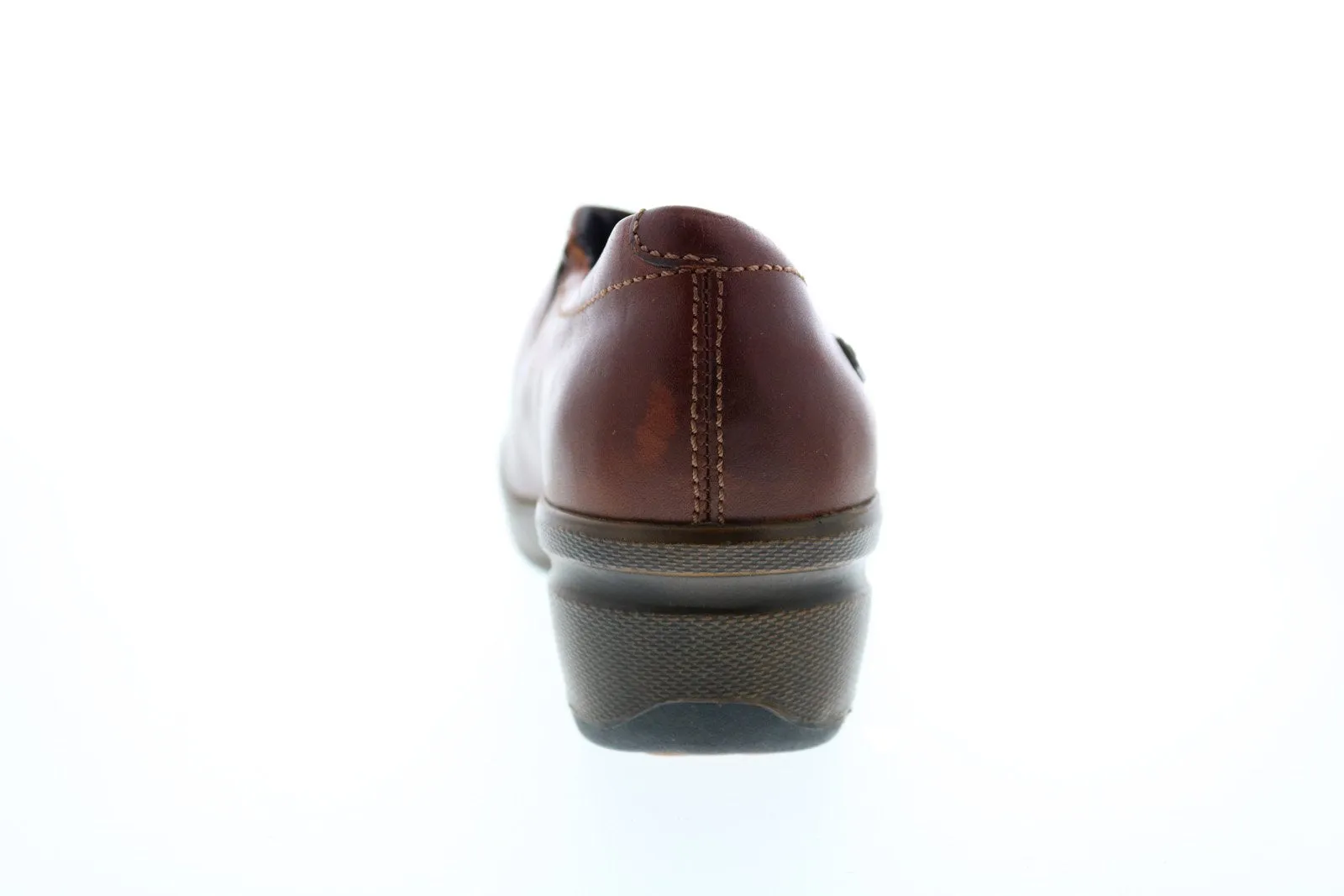 Keen Mora Button 1015038 Womens Brown Leather Slip On Loafer Flats Shoes