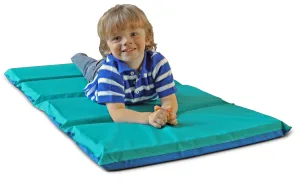 KinderMat 2-inch Thick Nap Mat | Blue/Teal | School, Daycare, Home & Travel