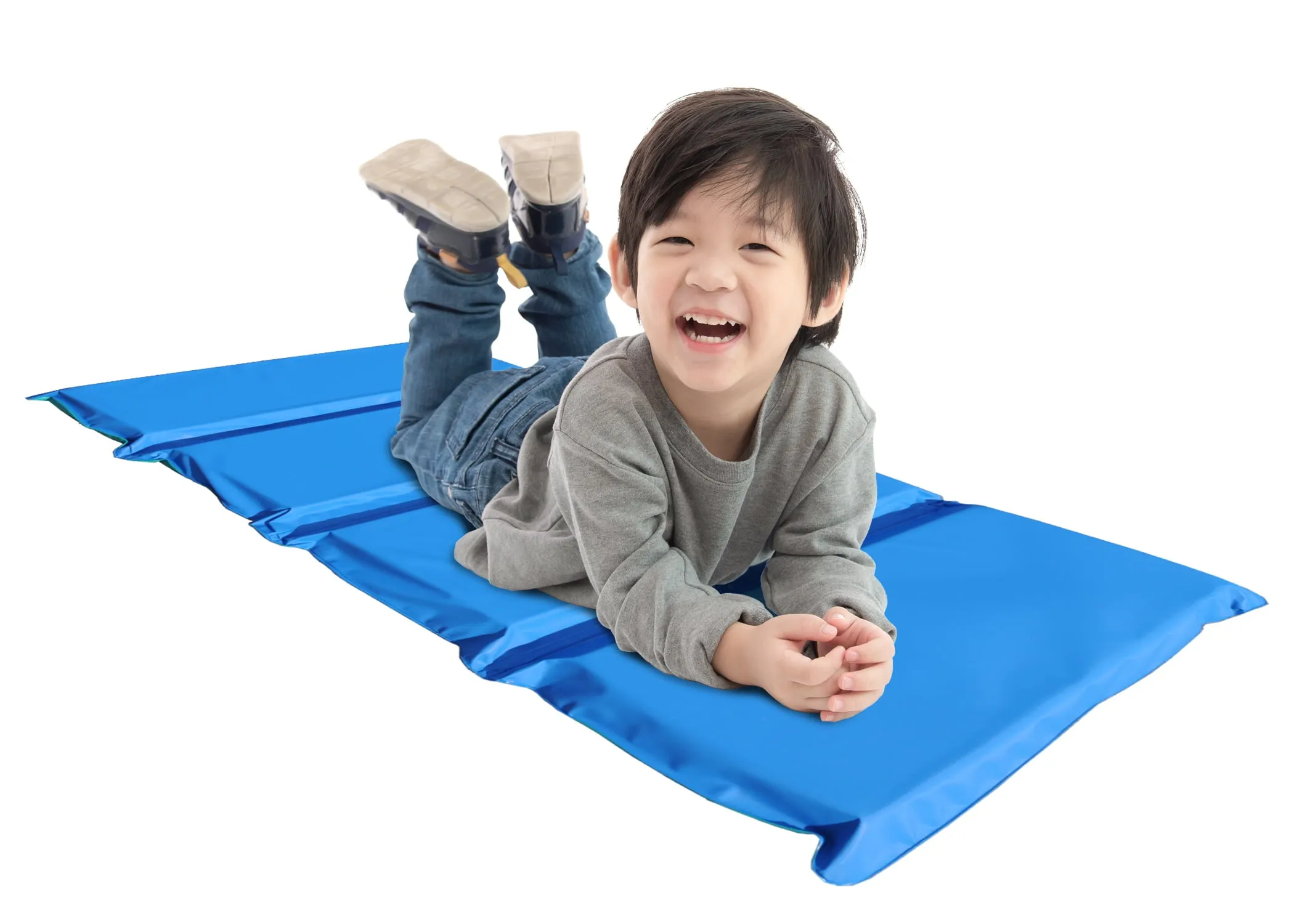 KinderMat 2-inch Thick Nap Mat | Blue/Teal | School, Daycare, Home & Travel