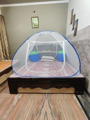 KUNKUN Foldable Mosquito Net for Single Bed Size 190X150 CM Color