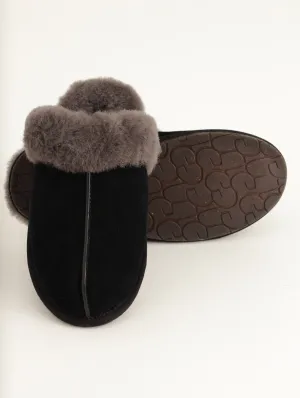 Ladies Ugg Scuffette - Black / Grey