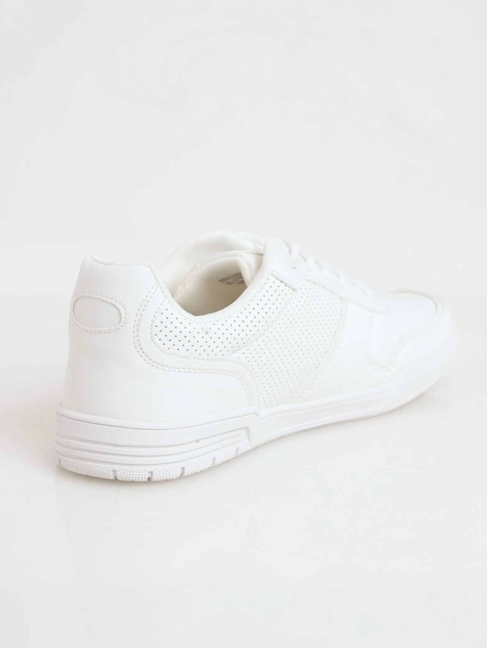 Ladies Wylderr Panel PU Plimsole Sneaker - White