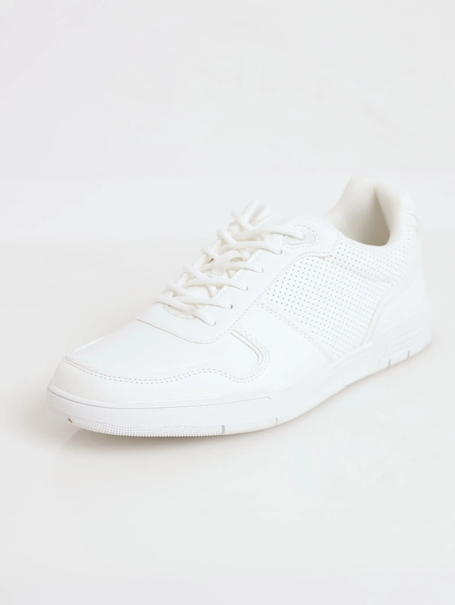 Ladies Wylderr Panel PU Plimsole Sneaker - White
