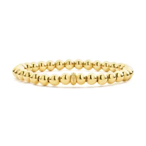 LAGOS Caviar Gold 18K Gold Bead Bracelet, 6mm