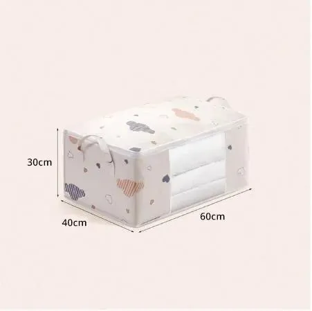 Large-Capacity Clothes Storage Bag – Foldable Organizer with Reinforced Handles & Sturdy Zipper