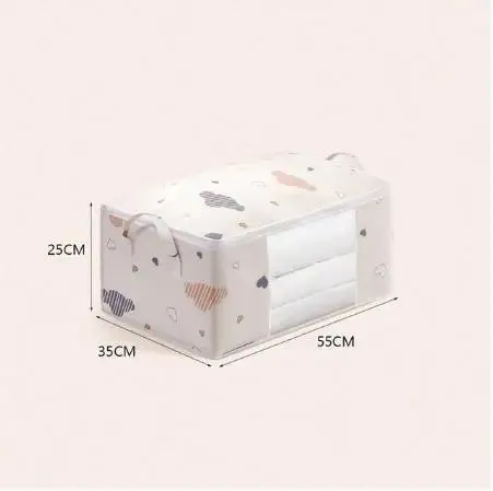 Large-Capacity Clothes Storage Bag – Foldable Organizer with Reinforced Handles & Sturdy Zipper