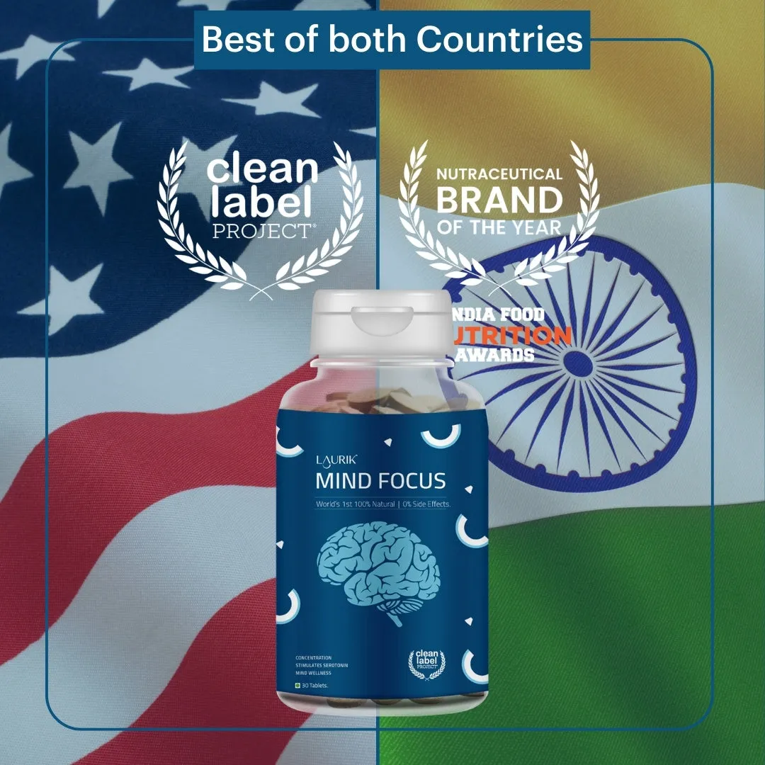 Laurik Focus Tablets, 100% Natural