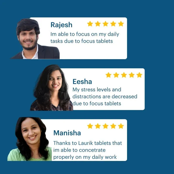 Laurik Focus Tablets, 100% Natural
