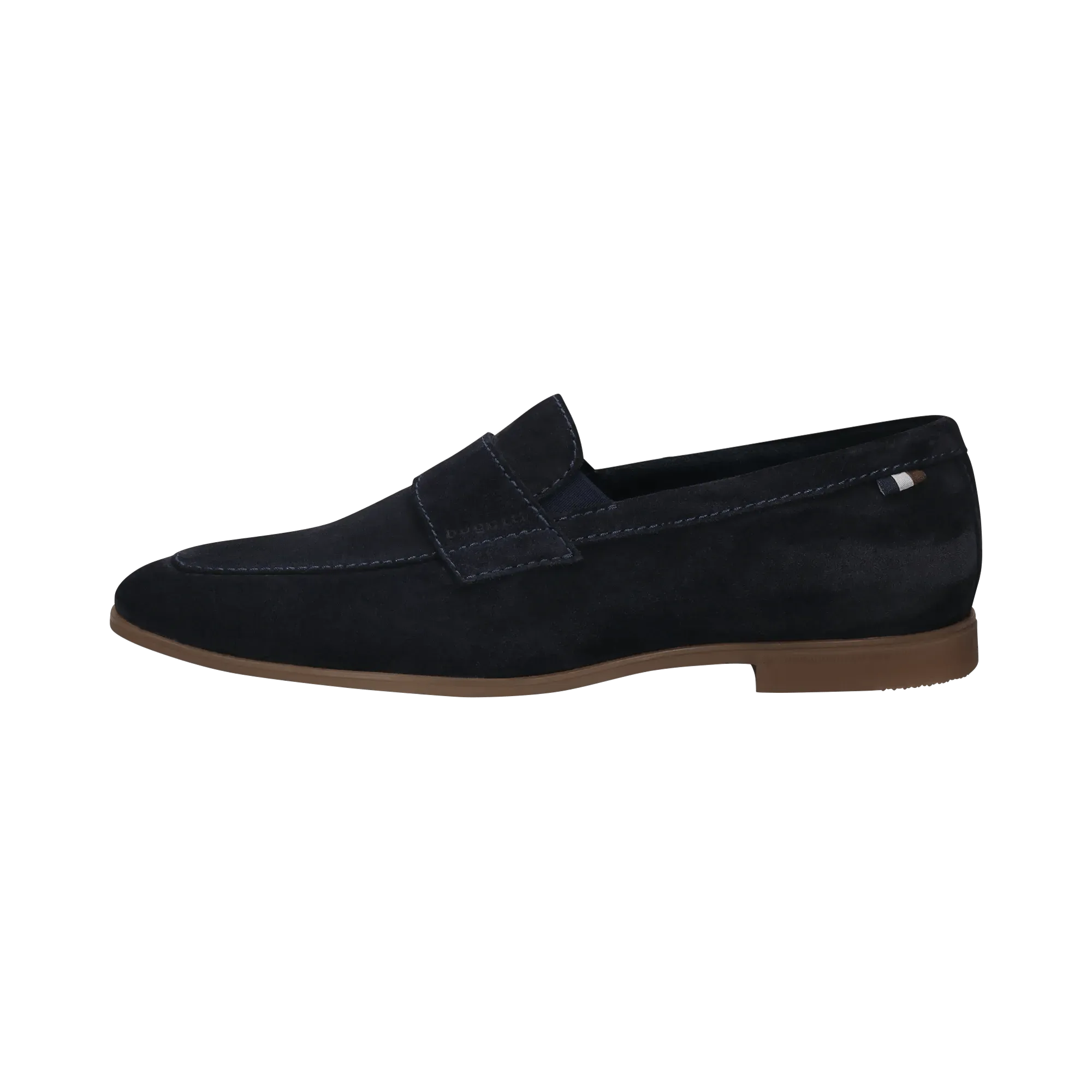 Leder Slip on dunkelblau