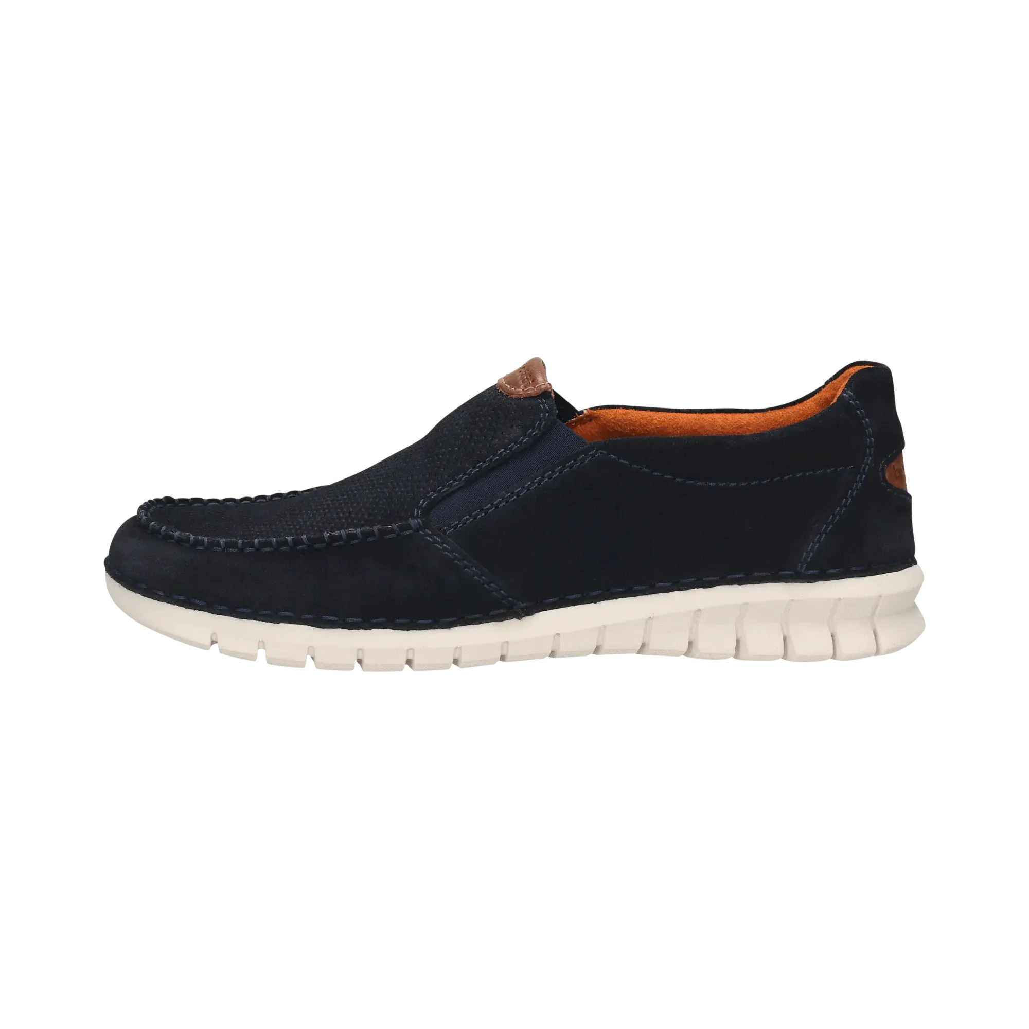 Leder Slip on dunkelblau
