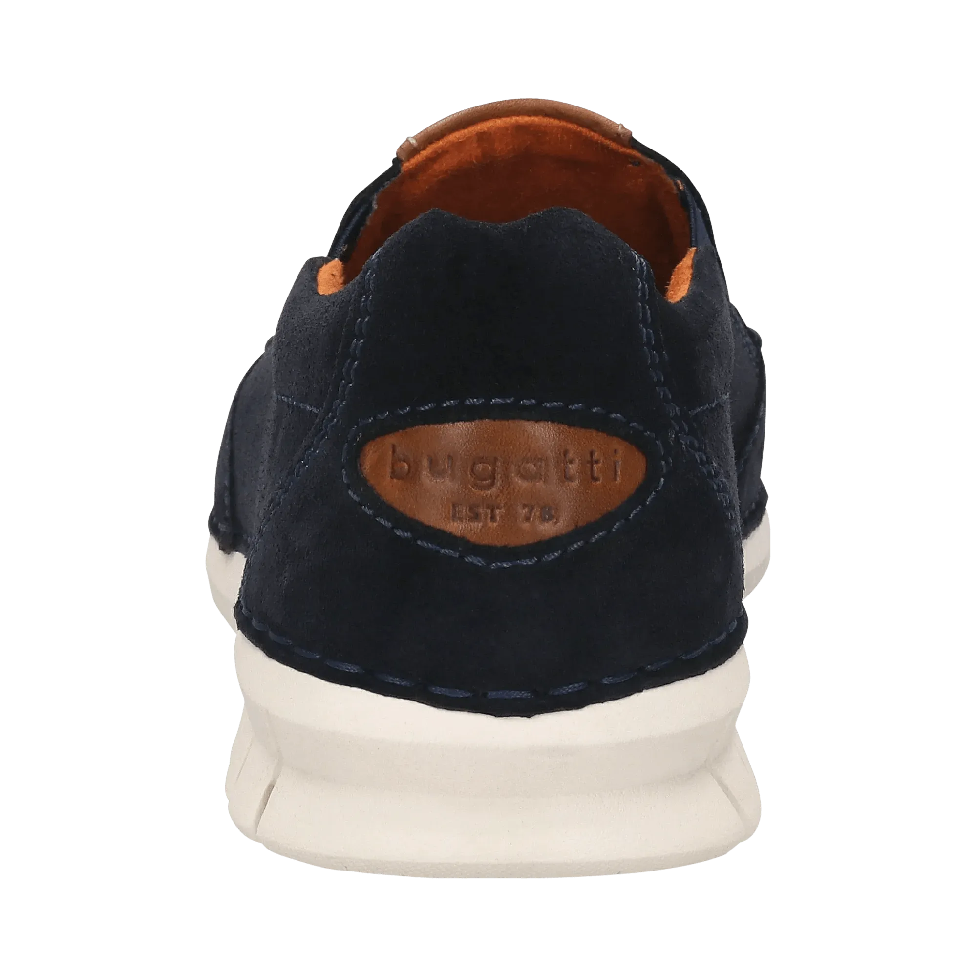 Leder Slip on dunkelblau