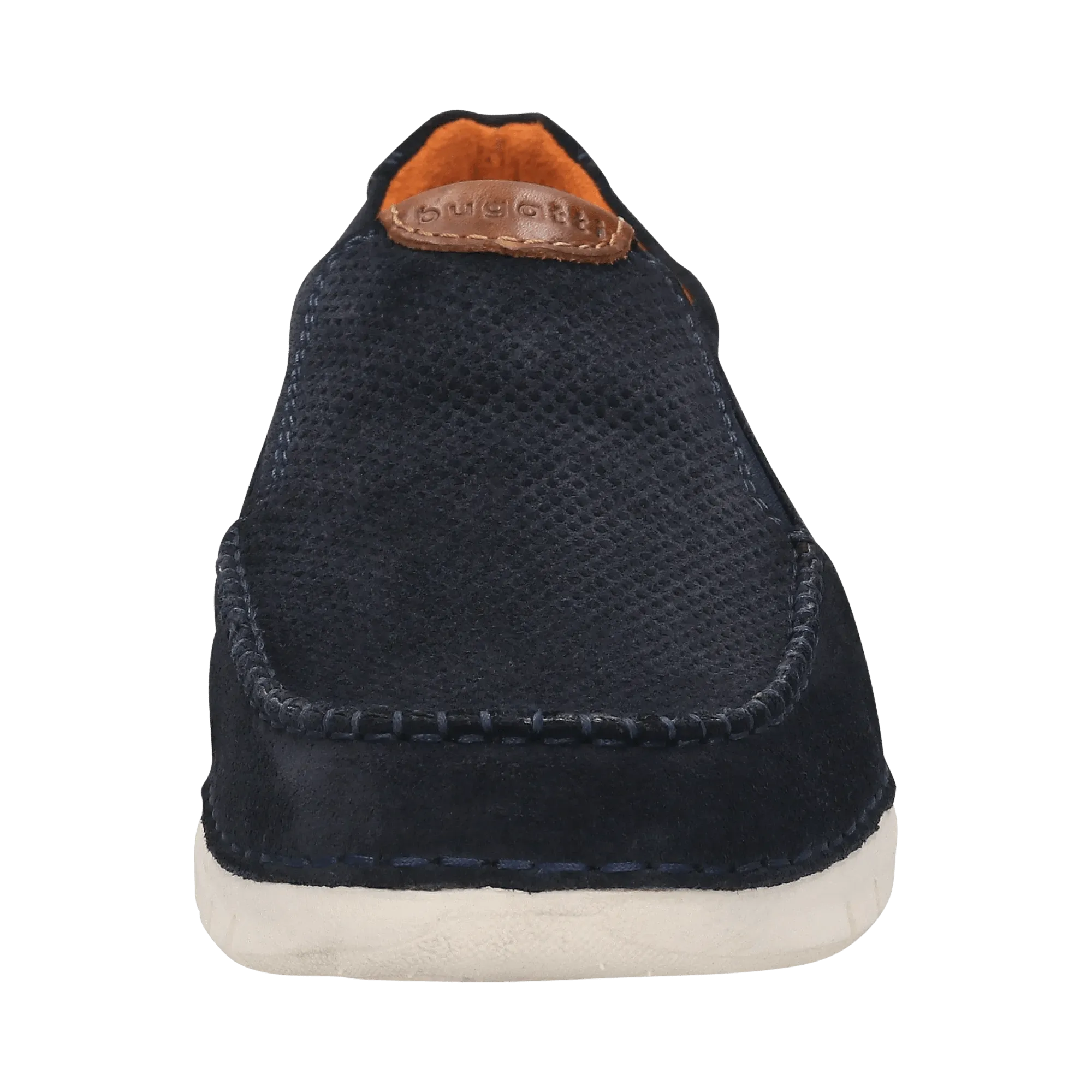 Leder Slip on dunkelblau