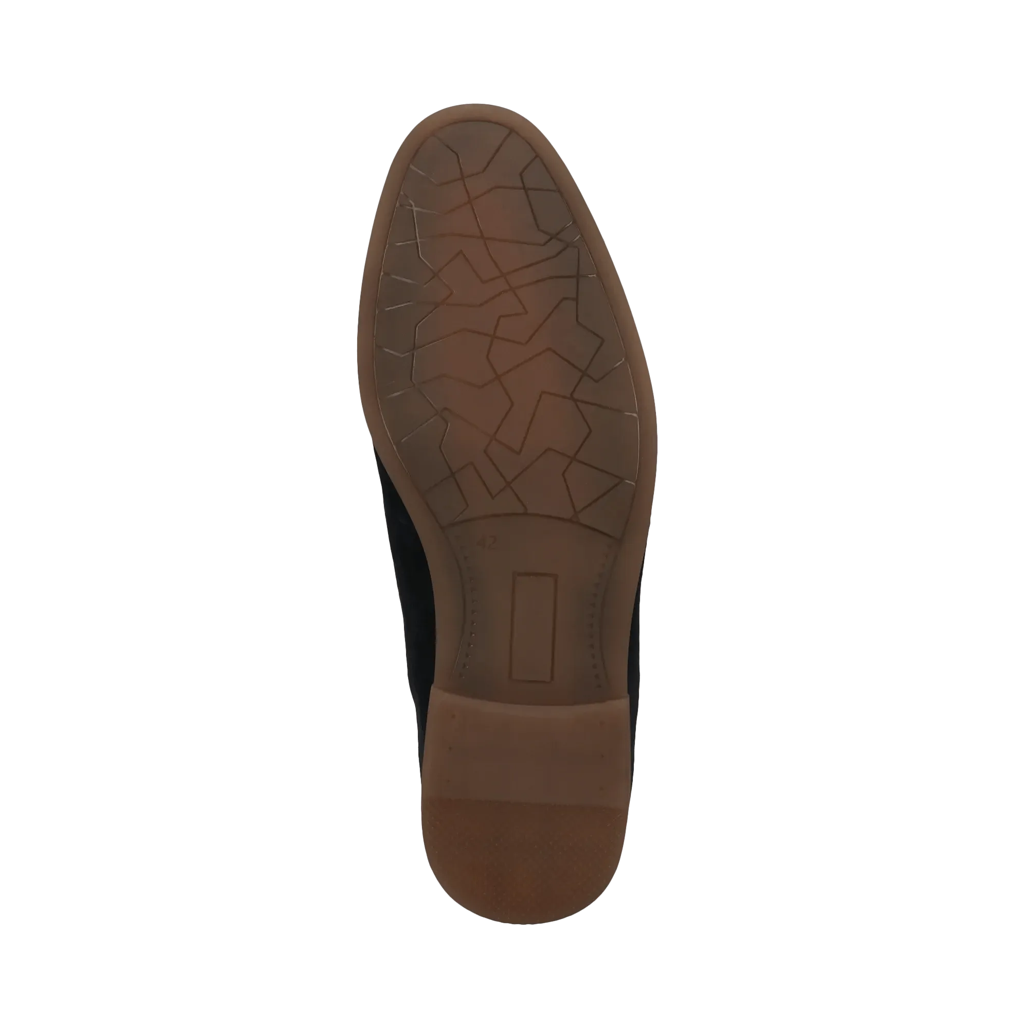 Leder Slip on dunkelblau