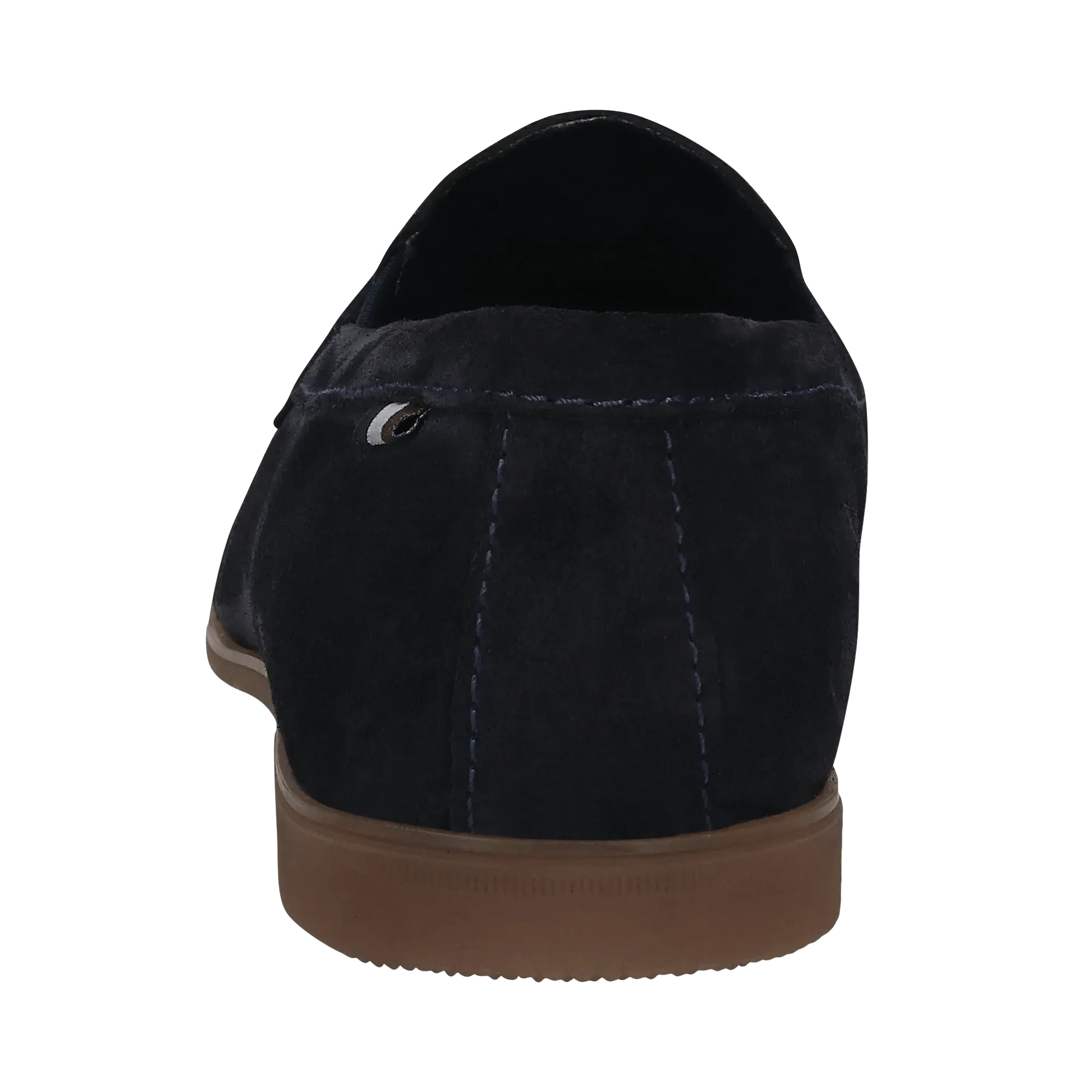 Leder Slip on dunkelblau