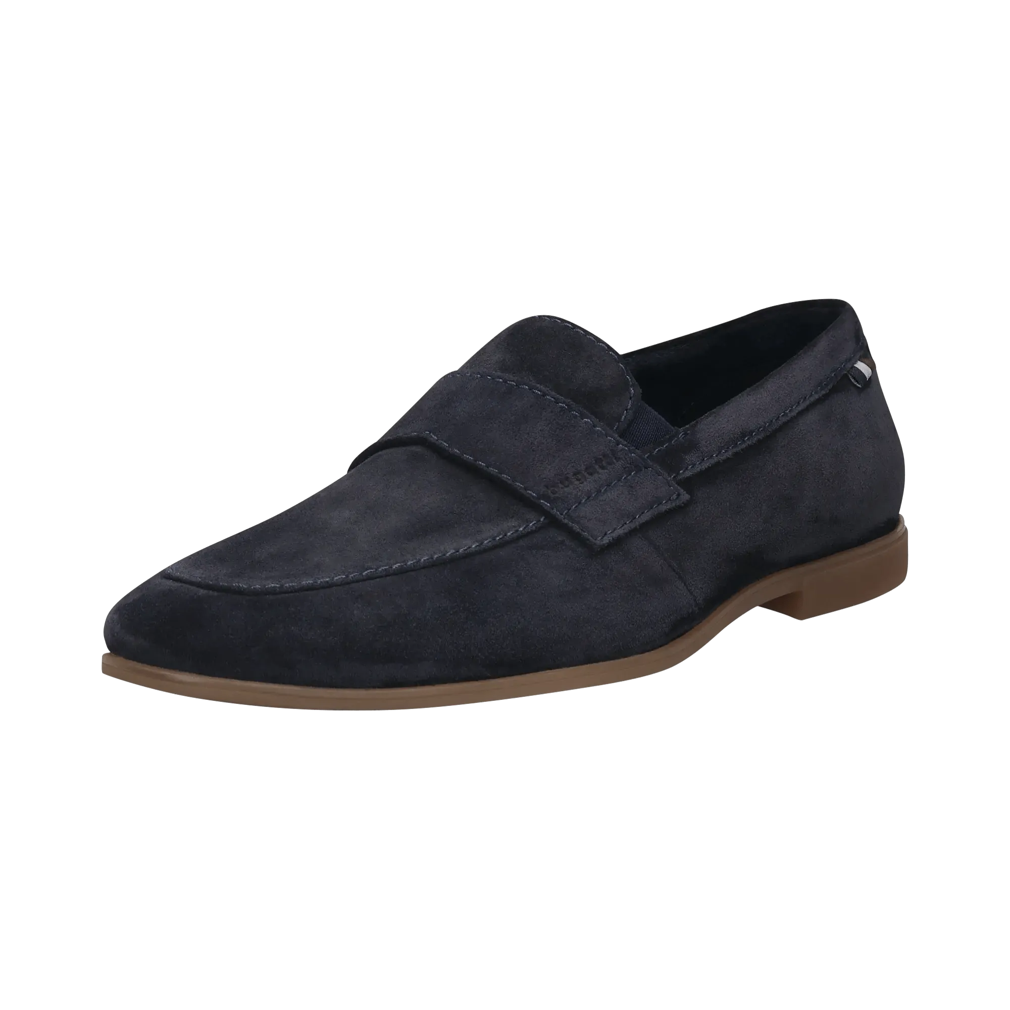 Leder Slip on dunkelblau