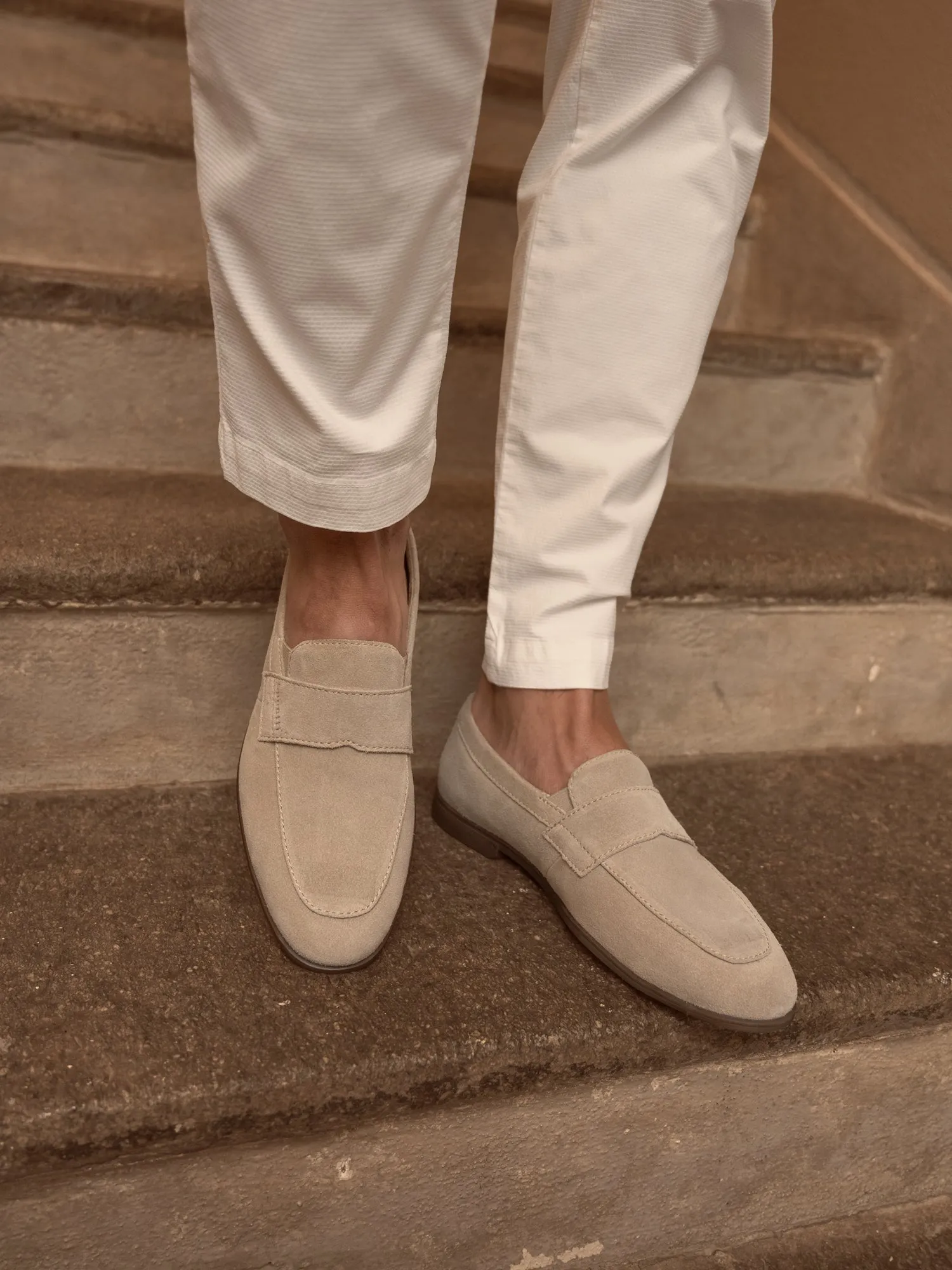 Leder Slip on Sand