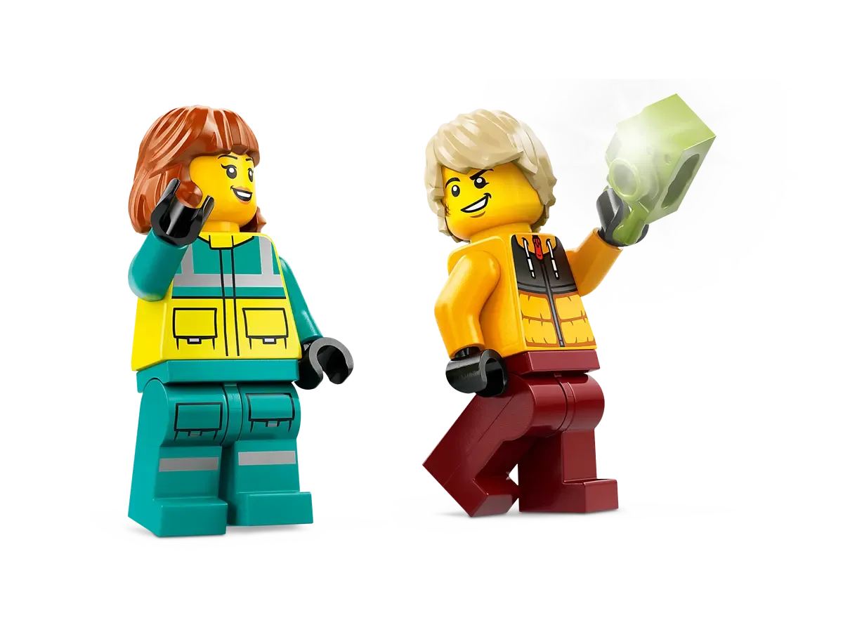 LEGO City Emergency Ambulance and Snowboarder