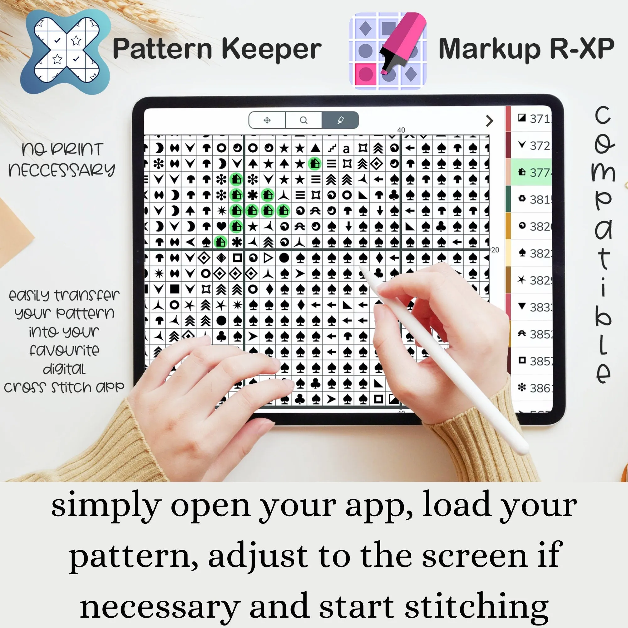 Letter K Cross Stitch Pattern #62