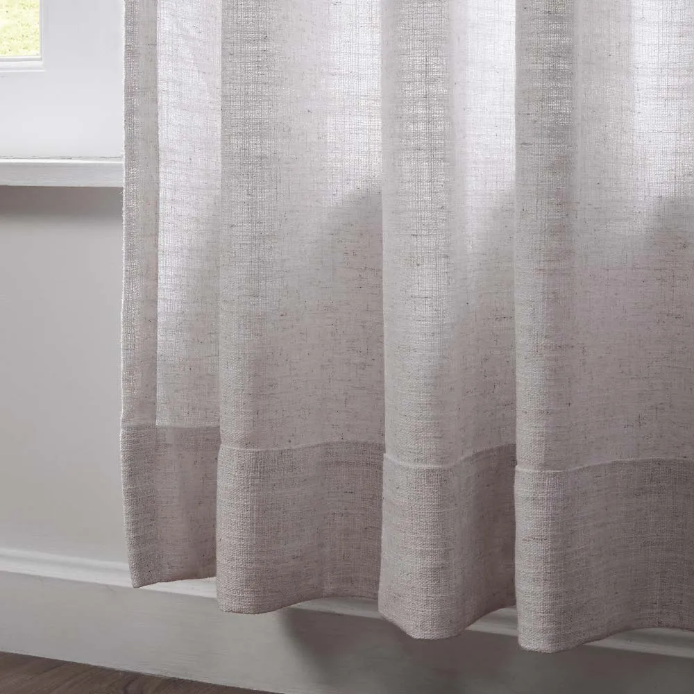 Lia Linen Curtains & Drapes Soft Top