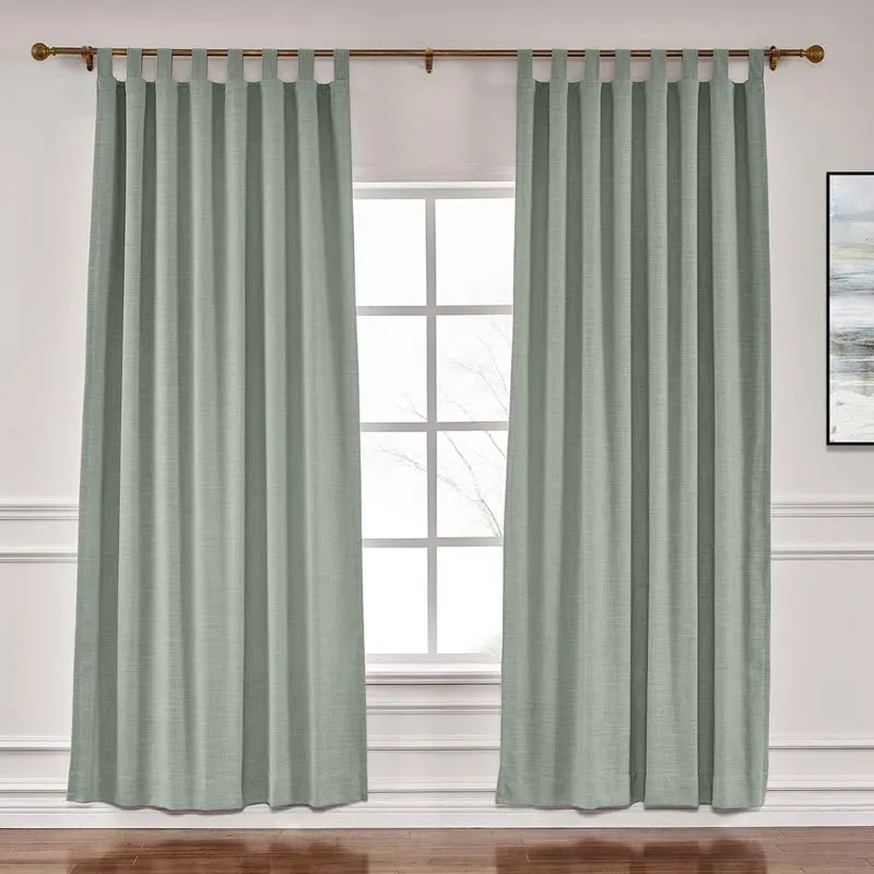 Lia Linen Curtains & Drapes Soft Top