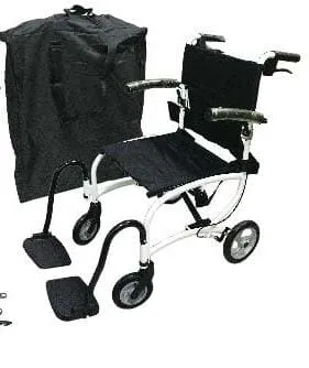 Lightweight Aluminium Transit Wheelchair with Carry Bag | Fair