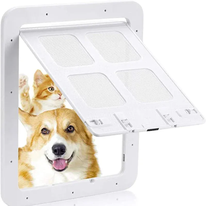 Lockable Magnetic Pet Door for Dogs & Cats – Easy Install, Outdoor Window Gate