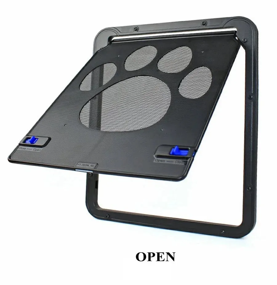 Lockable Magnetic Pet Door for Dogs & Cats – Easy Install, Outdoor Window Gate