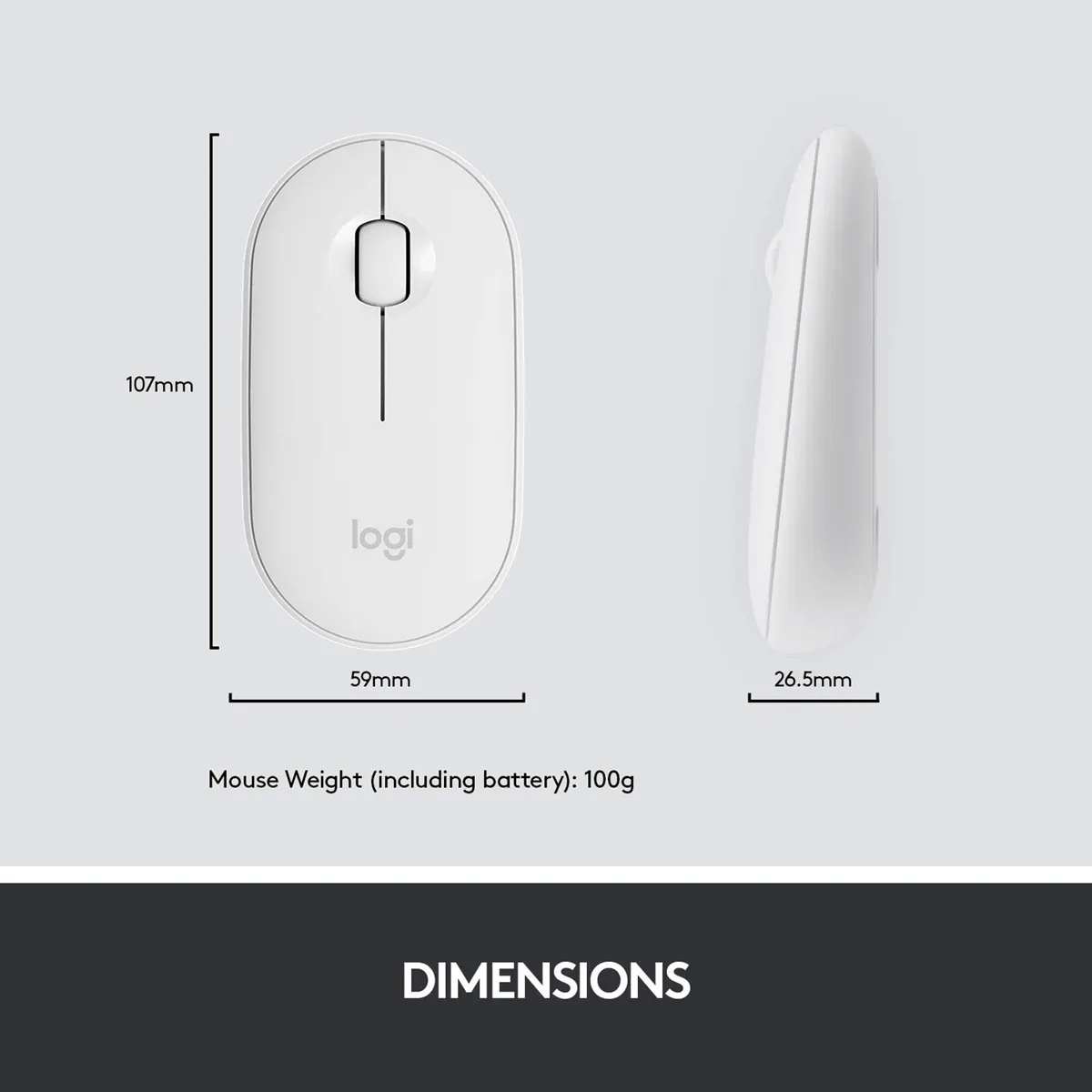 Logitech Mk470 Wireless Slim Combo Off White
