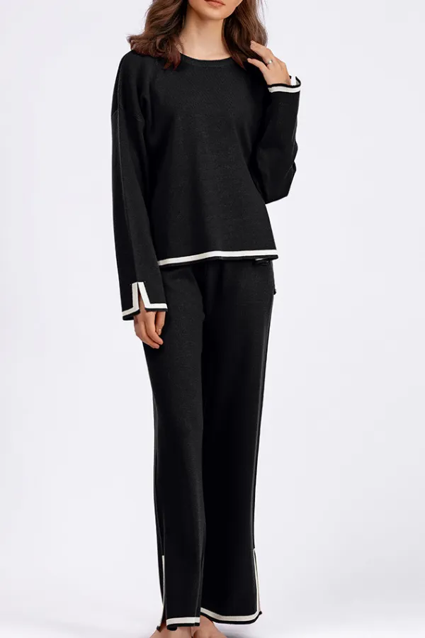 Long Sleeved Relaxed Fit Lounge Two-Piece Set
