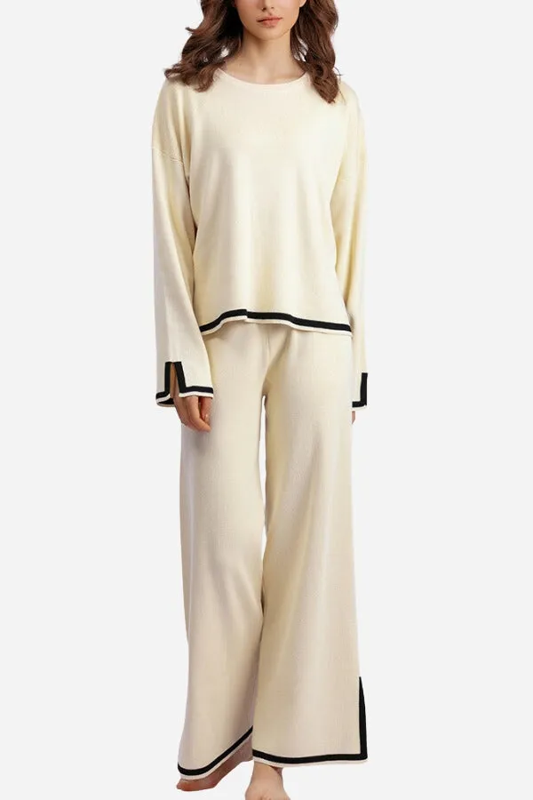 Long Sleeved Relaxed Fit Lounge Two-Piece Set