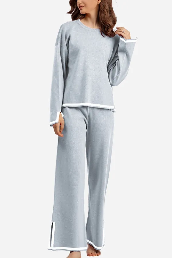 Long Sleeved Relaxed Fit Lounge Two-Piece Set