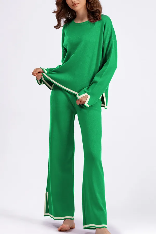 Long Sleeved Relaxed Fit Lounge Two-Piece Set