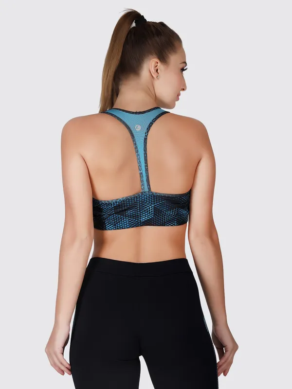 Lovable Mint-Navy Padded Non Wired Full Coverage Bra-MANTRA BRA HD-MT-NY