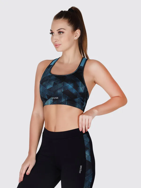 Lovable Mint-Navy Padded Non Wired Full Coverage Bra-MANTRA BRA HD-MT-NY