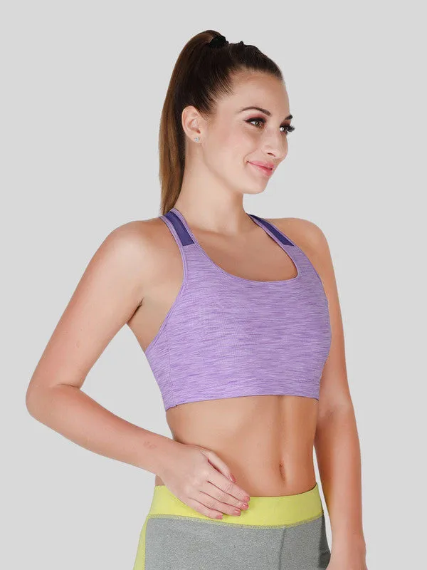 Lovable Purple Padded Non Wired Full Coverage Sports Bra - MANTRA BRA FW-4W-PU