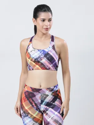 Lovable Purple Print Padded Non Wired Full Coverage Bra-MANTRA BRA HD-ST-PU