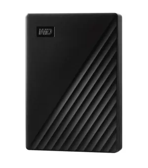 (LS)Western Digital My Passport 5TB USB 3.0 2.5' Portable External Hard Drive - 256-bit AES Encryption Slim Light Durable Shock Proof Black Plug & Pla