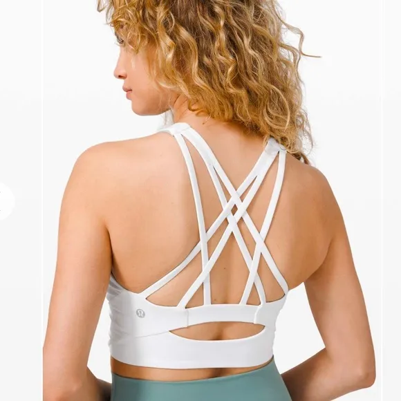 lululemon Free to be Serene Long Line Bra in Chartreuse