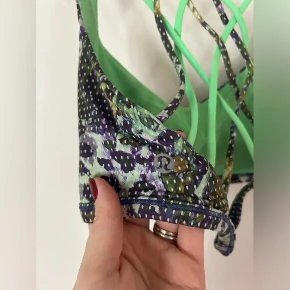 Lululemon Free To Be *Wild Floral Sport White Multi / Pistachio Size 4