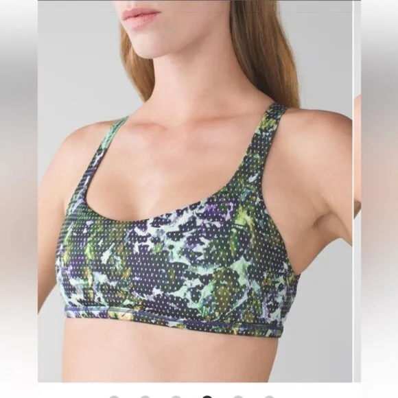 Lululemon Free To Be *Wild Floral Sport White Multi / Pistachio Size 4