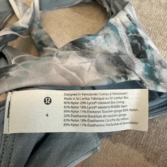 Lululemon Light Support Nulu Yoga Bra Kaleidofloral Multi NWT (Size 4)