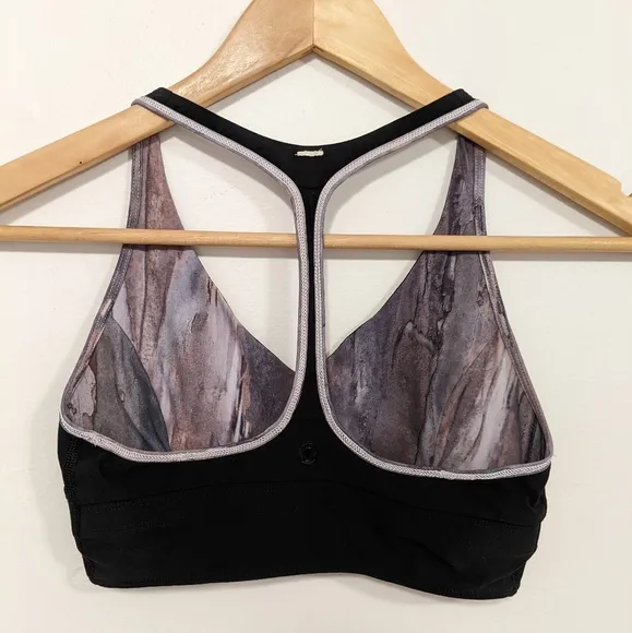 Lululemon Retreat Bra Mini Hazy Horizon Storm Mauve Bark Berry/Black 2