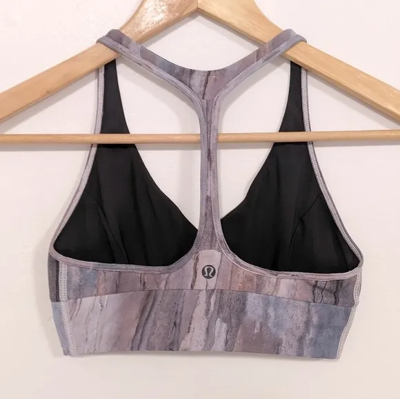 Lululemon Retreat Bra Mini Hazy Horizon Storm Mauve Bark Berry/Black 2