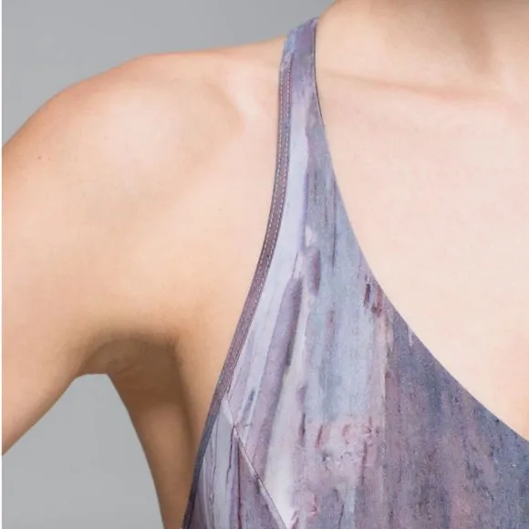 Lululemon Retreat Bra Mini Hazy Horizon Storm Mauve Bark Berry/Black 2