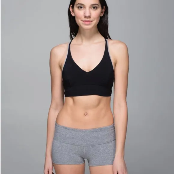 Lululemon Retreat Bra Mini Hazy Horizon Storm Mauve Bark Berry/Black 2